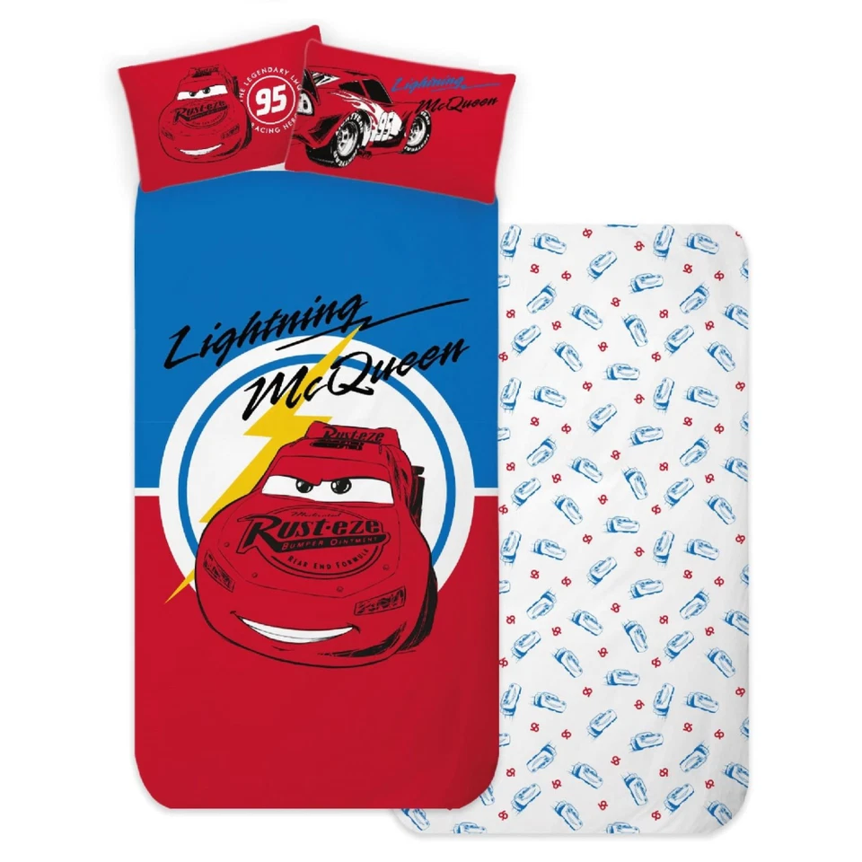 COMPLETO LENZUOLA CARS DISNEY SOTTOLENZUOLA LENZUOLA FEDERA SINGOLO - C1 - Immagine 1 di 2