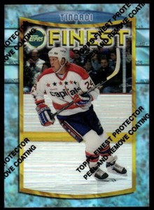 1994-95 TOPPS FINEST REFRACTOR MARK TINORDI Washington Capitals #25