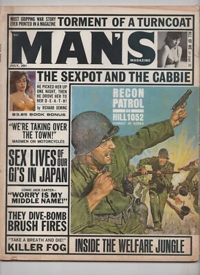 Man's Magazine Vol. 13 #7 3.0 GD/VG Pyramid Publications 1965 Adventure Pulp - Image 1 of 2