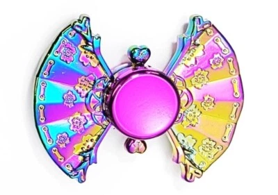 Colorful Flower Fan Fidget Spinner Floral Rainbow Pretty Cute Girl Fun XMAS GIFT - Image 1 of 3