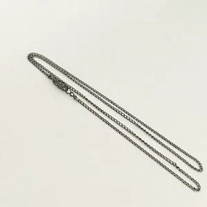 Vintage 925 Sterlingsilber dünne Panzerkette Glied alter Verschluss Halskette 19" - Bild 1 von 7