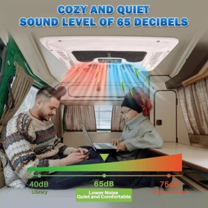 2in1 12V RV Rooftop Air Conditioner Cool & Heat Campervan Caravan Conditioning - Picture 1 of 19