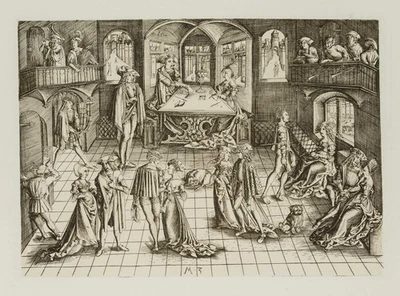 Monogramm MZ (20.Jhd), Renaissance Ballsaal, KSt. Renaissance Trachten 1900-1924 - Bild 1 von 4