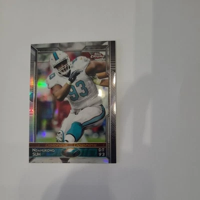 2015 Topps Chrome Ndamukong Suh Refractor #22 Dolphins - Image 1 of 2