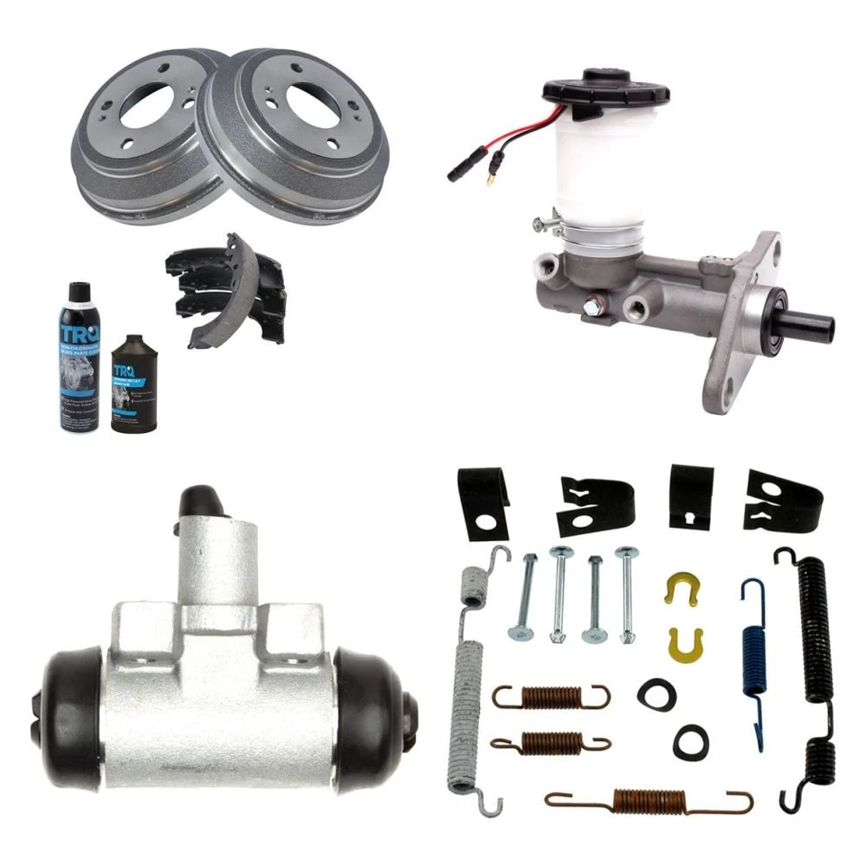 For Honda Civic 1990-1995 TRQ 4-Pc Drum Brake Kit Foto 1 de 1