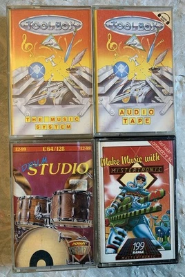 Lote de casetes para hacer música Commodore 64 Chiptune Mistertronic batería LEER SIN PROBAR Foto 1 de 4