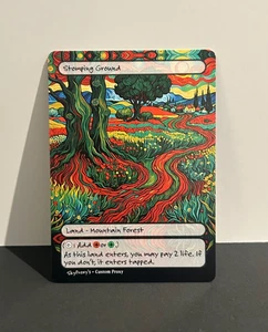 MTG - Stomping Ground - Van Gogh Style - Card For EDH and Playtest - Picture 1 of 1