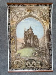 The Lords Of The Rings Vintage Poster 2931 J. Cauty 1988 Tolkien Wizard Gandalf - Picture 1 of 15