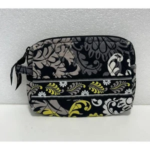 Vera Bradley BAROQUE Cosmetic Makeup Pouch Bag Vinyl Lined Cotton Travel ZIp - Picture 1 of 7