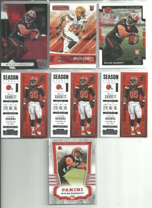 (7) MYLES GARRETT 2017 PANINI ROOKIE CARDS #D!!!WOW!!! - Picture 1 of 1