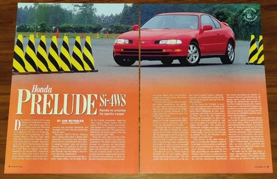 REVISTA HONDA PRELUDE Si-4WS ARTÍCULO CARRETERA Y PISTA CARRETERA PROBADO EN JAPÓN Foto 1 de 3