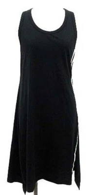 Vestido sin mangas Adidas Yohji Yamamoto Y-3 M algodón aberturas laterales negro Japón usado Foto 1 de 4