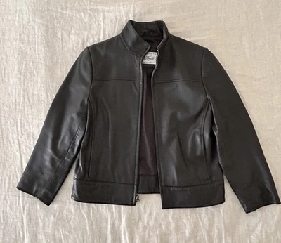 Vintage Lord & Taylor Women’s Soft  Leather Jacket Dark Brown Size Petite Small  - Image 1 of 4
