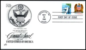 1993 Eagle and Shield Sc 2603 FDC ArtCraft cachet Great Seal of United States UA - Picture 1 of 1