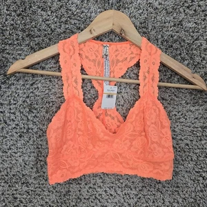 Intimate Free People Bralette Damen Small Orange Spitze Gallon Racerback - Bild 1 von 7