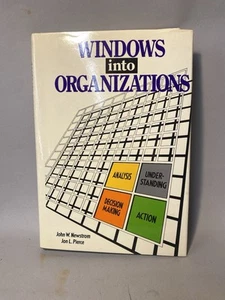 1990 1st Ed - Windows into Organizations John Newstrom HC w  Dust Cover VG Cond! - Picture 1 of 14