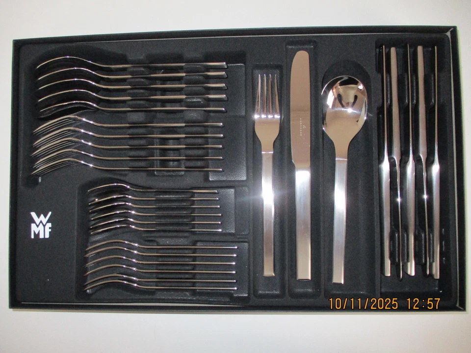 AUERHAHN BESTECK SZENARIO  30-TEILIG EDELSTAHL MATT, POLIERT - Bild 1 von 2