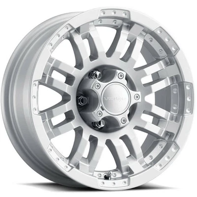 4-Nuevas Llantas 15" Vision HD 375 Warrior 15x6 5x5/5x127 0 Invierno Plata 83 Foto 1 de 3