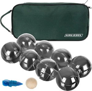 Boule Spielset 8 Kugeln, Holzkugel, KRUZZEL, Transportkoffer, Garten, Park - Bild 1 von 9