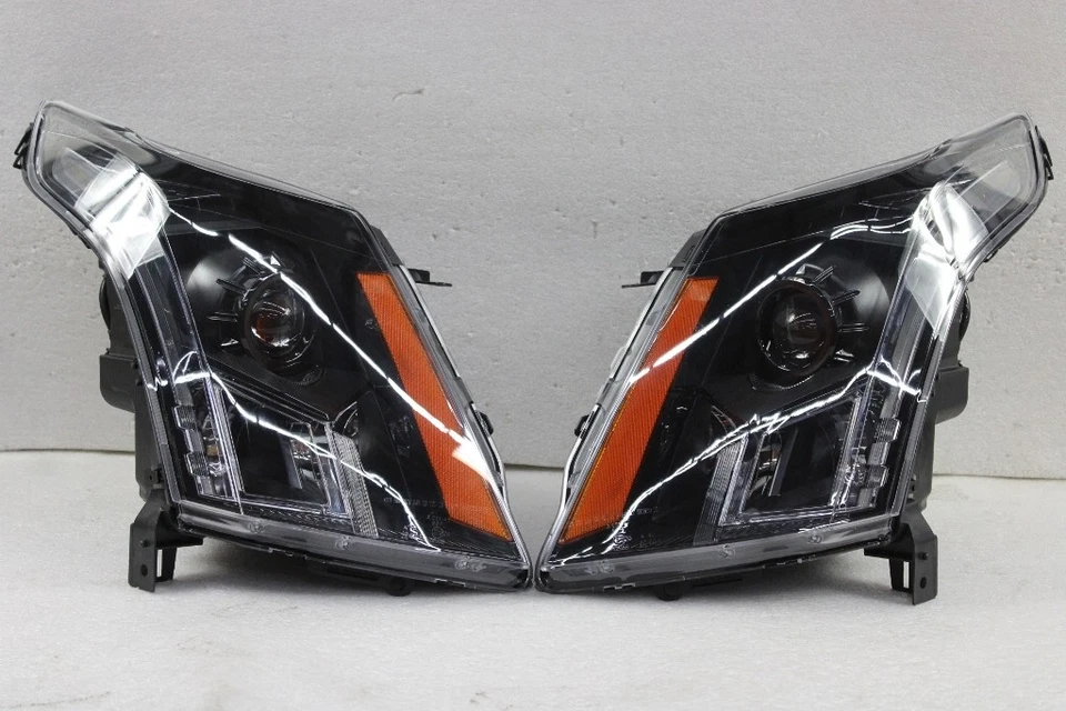 FITS 2010-2016 Cadillac SRX Halogen Headlights Black Headlamps Replacement Foto 1 de 1