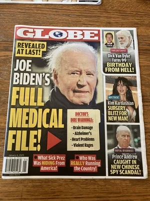 GLOBE Magazine January 6 2025 Joe Biden Dick Van Dyke Stars We Loved & Lost 2024 - Image 1 of 3