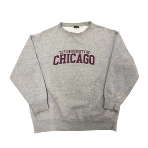 University of Chicago Sweatshirt mit Rundhalsausschnitt grau weinrot Herren XL Yikes Bekleidung - Bild 1 von 6