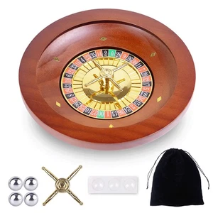 10 Zoll Holz Roulette Rad, Professionelle Massivholz Casino Roulette Räder... - Bild 1 von 6