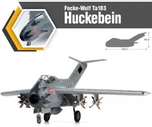 1/48 FOCKE-WULF TA183 HUCKEBEIN JET INTERCEPTOR PLA MODELO DIORAMA ACADEMY 12127 - Imagen 1 de 10