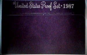 1987-S US Proof Mint Set 5 Coins CLAD 24sct00401-2 - Picture 1 of 6