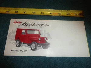 Jeep Dispatcher 1961 folleto de ventas/carpeta original del concesionario - Imagen 1 de 4