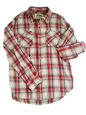 Camisa para mujer Urban Pipeline a cuadros mediana manga larga blanca rosa gris bolsillos Foto 1 de 4