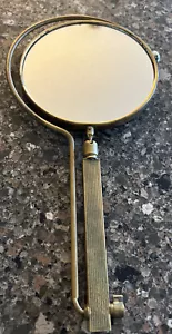 Antik Mid Century Messing französischer verstellbarer Tischspiegel mit 2-seitigem Ständer - Bild 1 von 8