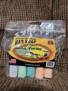 Amish Farm Bar Soap Pack Of 5 Huge Bars 5oz Each Soap Made In USA