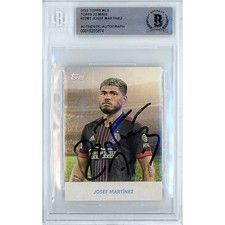 Josef Martinez Atlanta United Signed 2022 Topps MLS Card Beckett Authentic Slab
