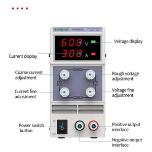KPS603D Adjustable Mini Switch DC Power Supply Output 0-60V 0-3A AC110/220V - Picture 1 of 9