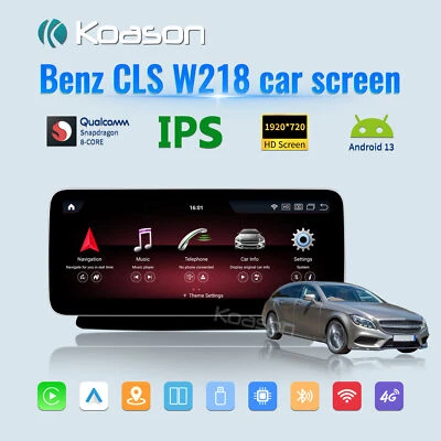 12.3inch Mercedes Benz CLS W218 Car Screen Autoradio Android13 Media Carplay - Image 1 of 4
