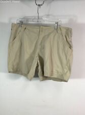 COLUMBIA Tan/Beige Bottom Zipper Shorts Men - Size XL