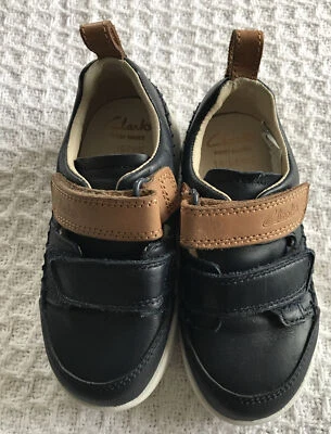 Clarks Shoes Blue Leather Toddlers / Little Kids, Sz US 6.5W 13287 First Shoes - Image 1 of 4