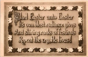 Postcard Easter Christian He Lives - Picture 1 of 2