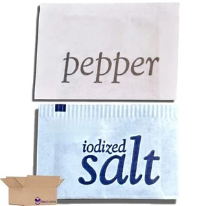 Paquete combinado individual de sal y pimienta Salty Ernie | sal de mesa yodada (.6 - Imagen 1 de 6