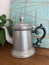 RWP Wilton Co ARMETALE Pewter Coffee Pot Tea Pot Coated Handle Fully Marked
