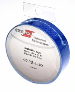 Orafol 1" x 10' Blue 5900 Series Retro Reflective Tape Replaces 977-75-1 - Picture 1 of 1