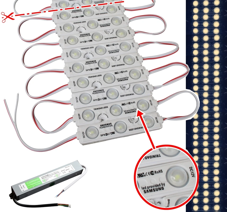 LED Module Schaukastenbeleuchtung Advertising Lighting White Warm 4500 Kelvin - Image 1 of 1