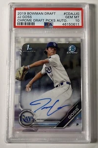 2019 Bowman Draft JJ Goss Chrome Auto PSA 10 - Picture 1 of 2