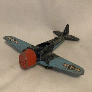 Vintage Hubley Kiddie Toy US Navy Bomber Diecast Zinc Alloy Airplane 1950's - Picture 1 of 9