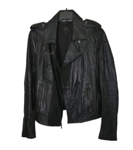 Banana Republic Leder Damen Jacke schwarz Größe M - Bild 1 von 11