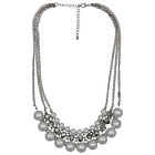 Steuer Modeschmuck Collierkette Metallcollier Perlenzierde Damenschmuck Perlen