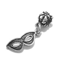 925 Sterling Silver 3D Mask Euro Bead Charm