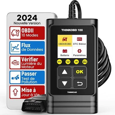 Thinkcar OBD100 Scanner Car Diagnostic OBD2 Can pour Lire et Effacer Les Codes