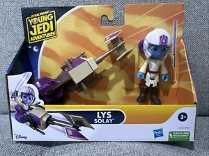 NEW! Disney Star Wars Young Jedi Adventures Lys Solay & Speeder Bike Vehicle Set - Picture 1 of 2